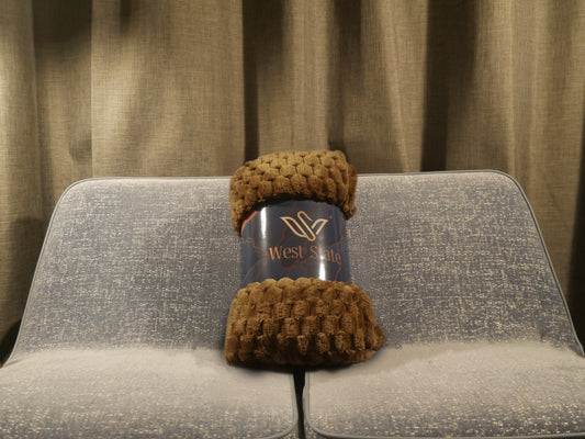 Koc Brązowy 220x200